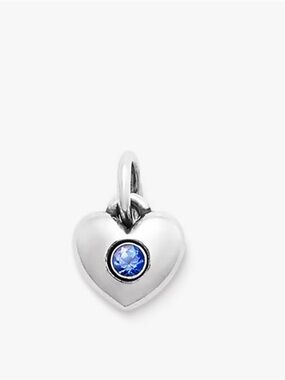 New James Avery keepsake birthstone  lab created blue sapphire sterling Sept.
